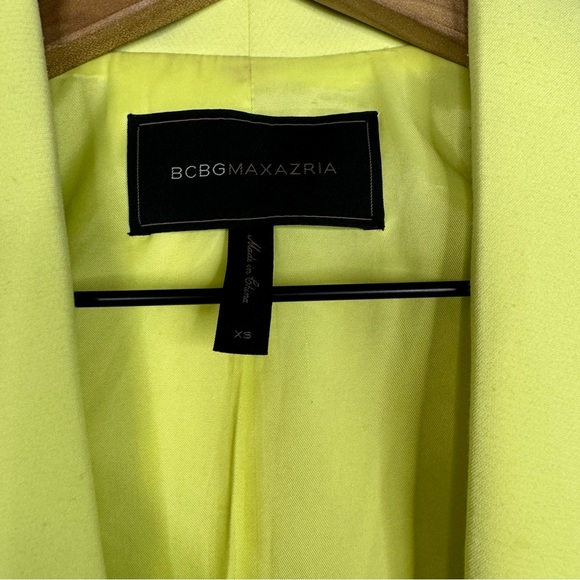 BCBGMAXAZRIA Open Front Crop Clasp Cardigan Blazer Jacket XS - Picture 10 of 10